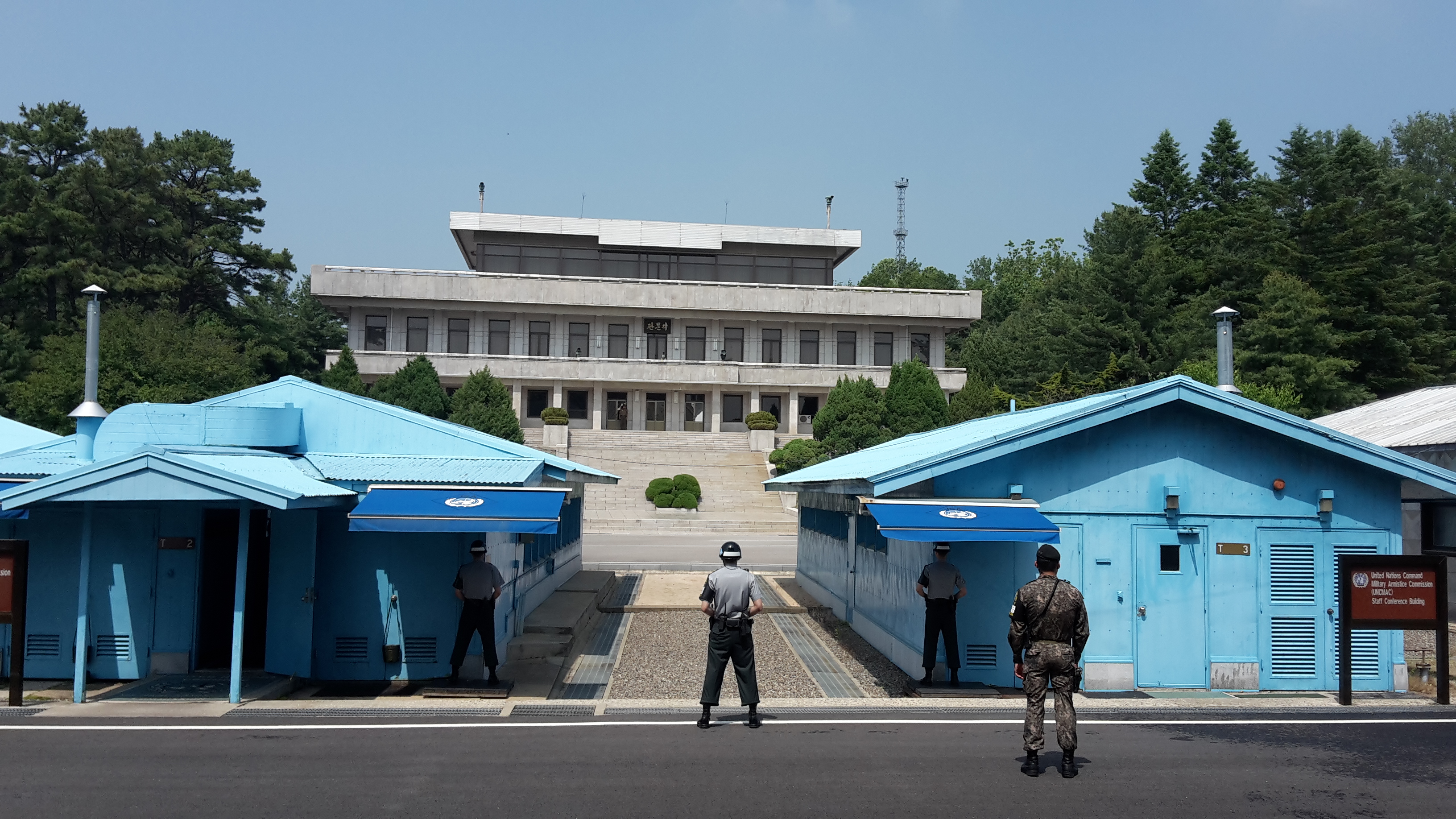 Grenze Nord- und Südkorea JSA Nordkorea Südkorea Grenze besuchen DMZ Tour Erfahrung Blog